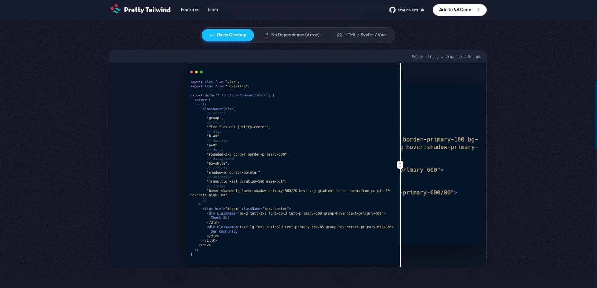 pretty-tailwindcss — 2